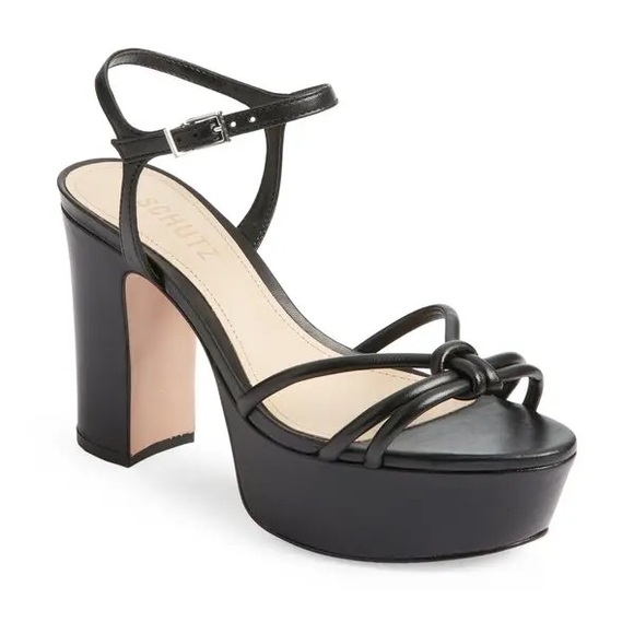 SCHUTZ Shoes - SCHUTZ Kelsie Platform Sandal in Black Size: 7B